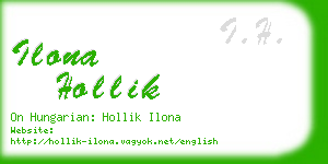 ilona hollik business card